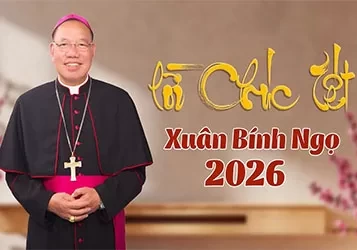 Tổng Gi&aacute;o phận H&agrave; Nội: Lời ch&uacute;c Tết xu&acirc;n B&iacute;nh Ngọ 2026 của Đức Tổng Gi&aacute;m mục Giuse Vũ Văn Thi&ecirc;n