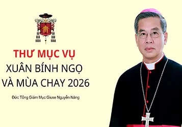Tổng Gi&aacute;o phận S&agrave;i G&ograve;n: Thư Mục vụ xu&acirc;n B&iacute;nh Ngọ v&agrave; m&ugrave;a Chay 2026