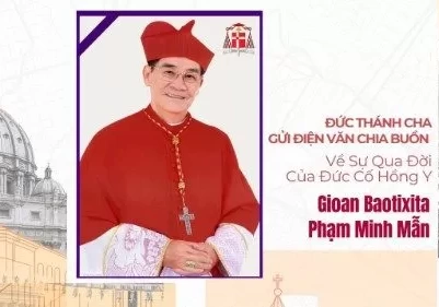 Đức Th&aacute;nh Cha gửi điện văn chia buồn về sự qua đời của ĐHY Gioan Baotixita Phạm Minh Mẫn