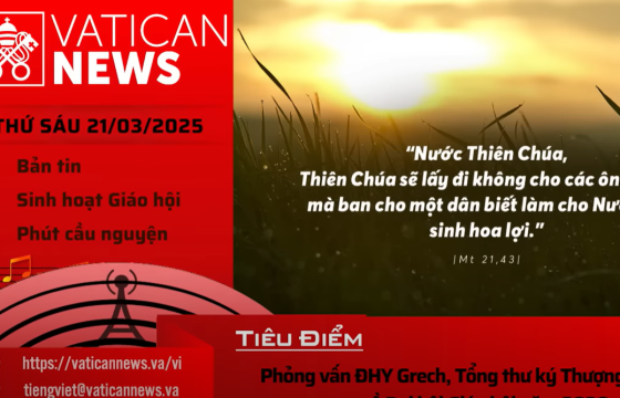 Radio thứ Sáu 21/03/2025