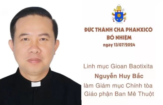 Bổ nhiệm Giám Mục Chính Tòa Giáo Phận Ban Mê Thuột