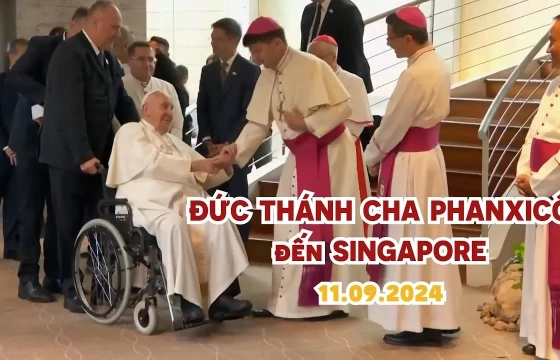Đức Thánh Cha Phanxicô bắt đầu viếng thăm Singapore