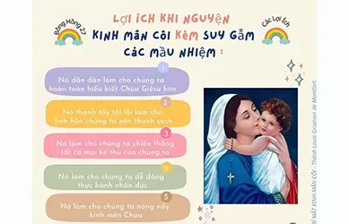 Lợi ích khi nguyện Kinh Mân Côi kèm suy ngẫm các màu nhiệm