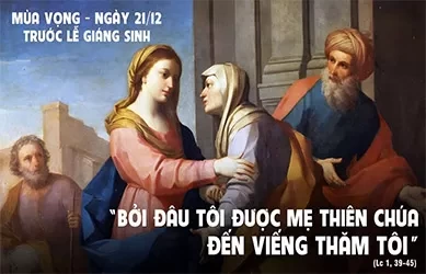 Thứ bảy 21/12/2024 – Thứ Bảy tuần 3 mùa vọng