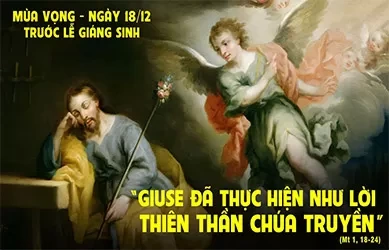 Thứ tư 18/12/2024 – Thứ Tư tuần 3 mùa vọng