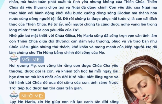 " Đ&acirc;y l&agrave; Con y&ecirc;u dấu của ta, ta h&agrave;i l&ograve;ng về Người"
