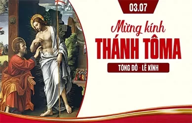 Thứ Sáu 03/07/2026 – Thứ Sáu đầu tháng, tuần 13 thường niên – Thánh TÔMA, TÔNG ĐỒ - Lễ kính