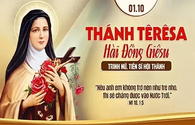 Thứ Năm 01/10/2026 – Thứ Năm đầu tháng tuần 26 thường niên – Thánh TÊRÊSA HÀI ĐỒNG GIÊSU, trinh nữ, tiến sĩ Hội Thánh - Lễ kính